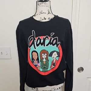Black Daria Graphic Sweatshirt